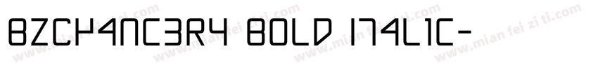 BZChancery Bold Italic字体转换